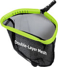 Pool Net,Professional Swimming Pool Leaf Skimmer Nets for Cleaning with Double-Layer Deep Big Bag,Heavy Duty Aluminum