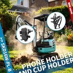 1.3T Mini Excavator is Equipped with a Side-Swing Function