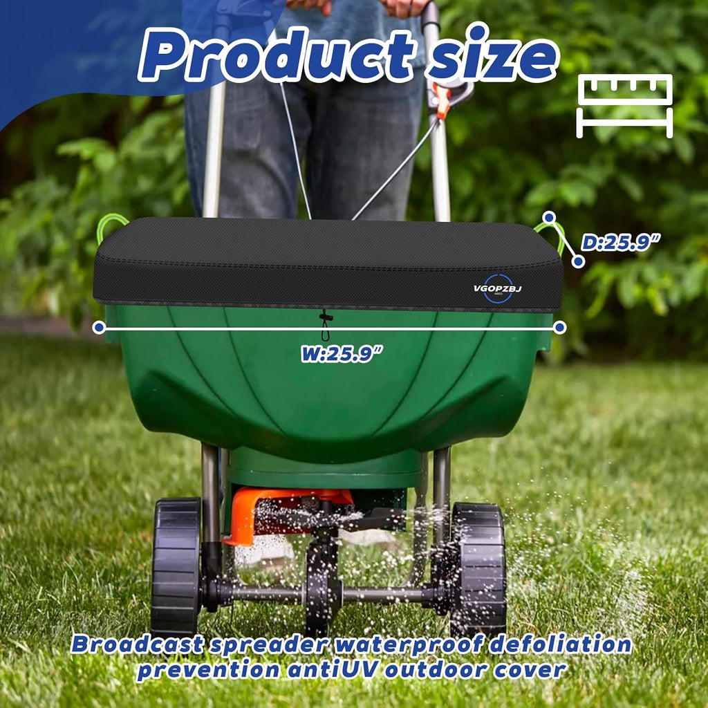 Hopper Cover Waterproof, 600D Heavy Duty Oxford-Broadcast Spreader Covers for P20-5010&Agri-Fab 85lb - 100lb