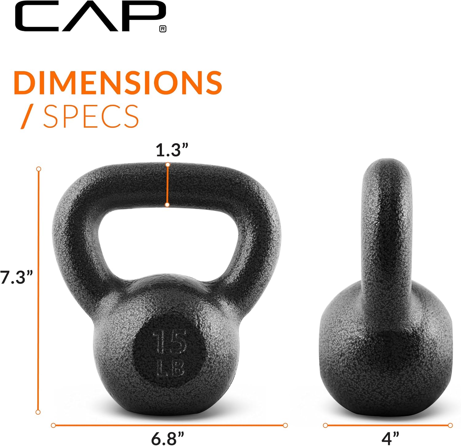 Barbell Cast Iron Kettlebell - Singles and Sets, Multiple Weight Choices