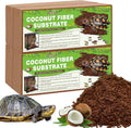 4 Pack Compressed Coconut Fiber Substrate for Reptiles