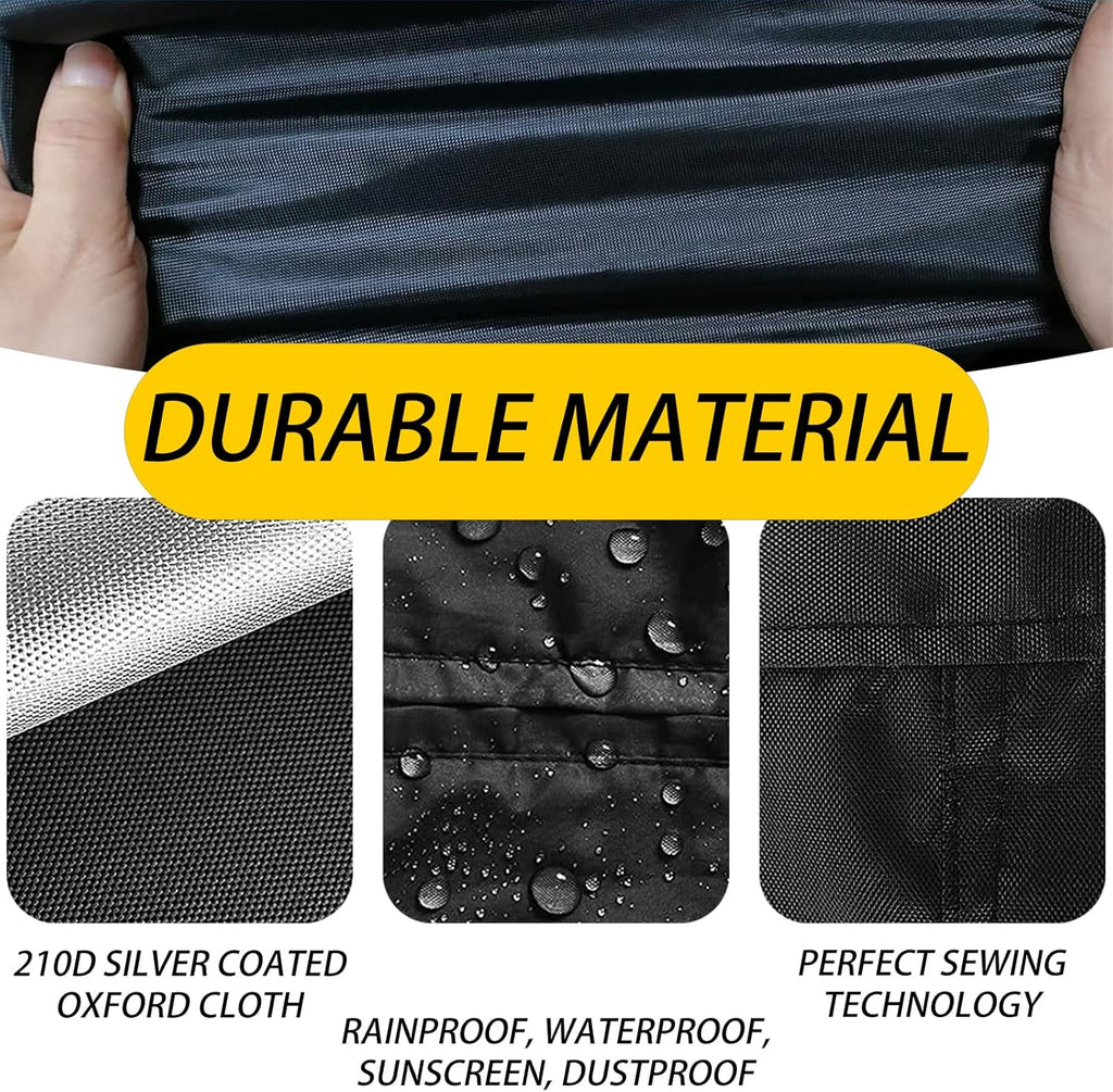 10 x 6Ft Rectangular Pool Cover for Above Ground Pool, Heavy-Duty Waterproof Dustproof Solar Cover, Winter Pool
