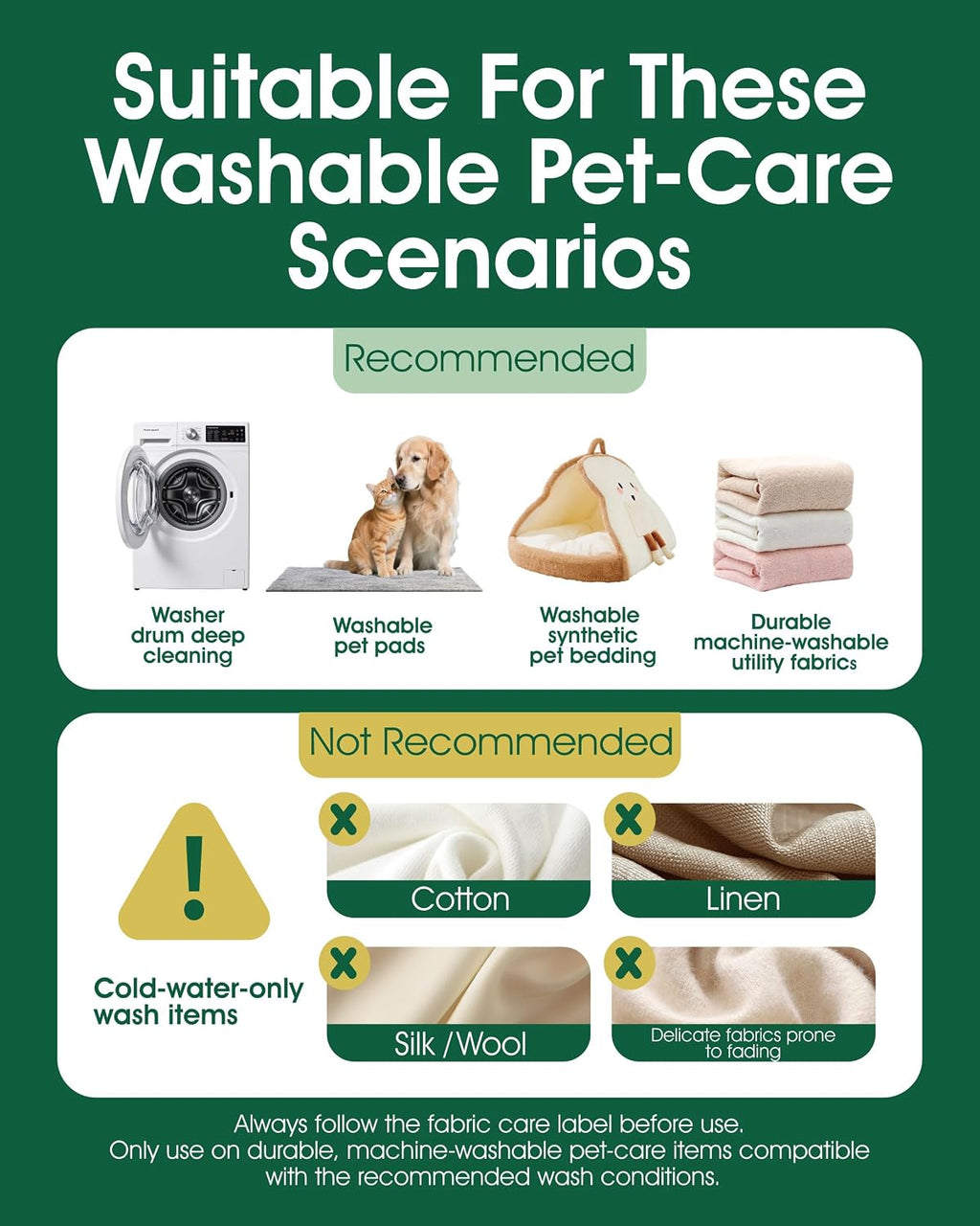 Washing Machine Cleaner for Pet Hair, 6-Month Supply