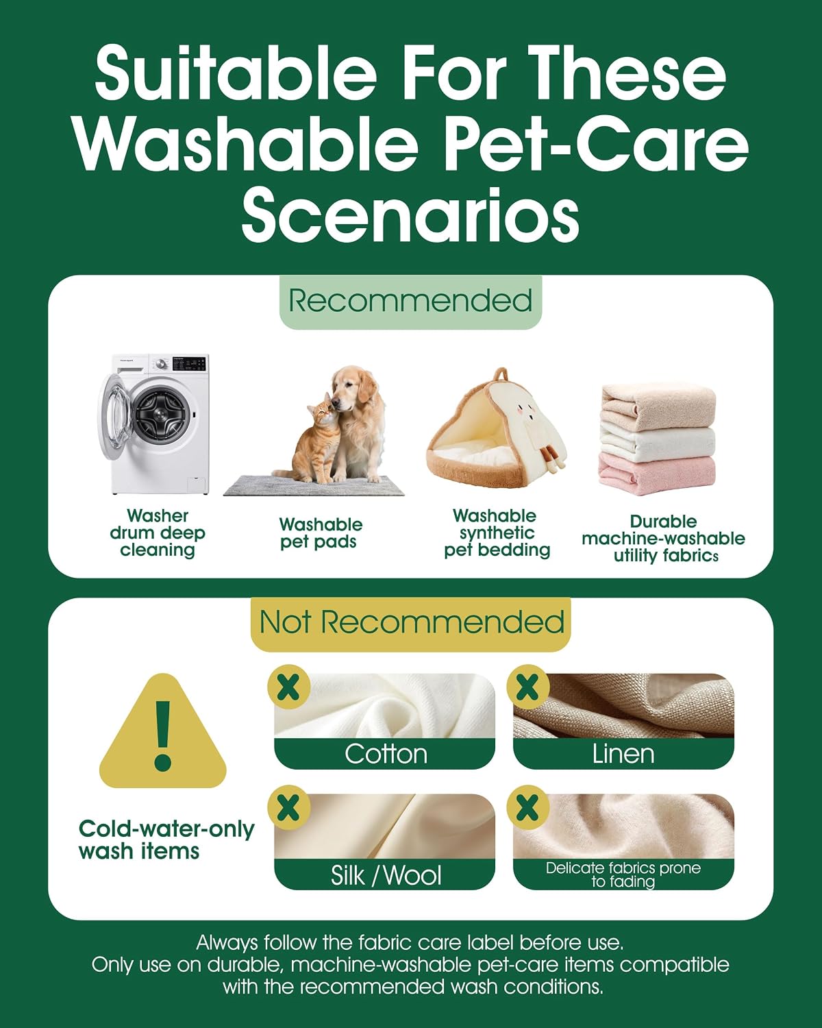 Washing Machine Cleaner for Pet Hair, 6-Month Supply