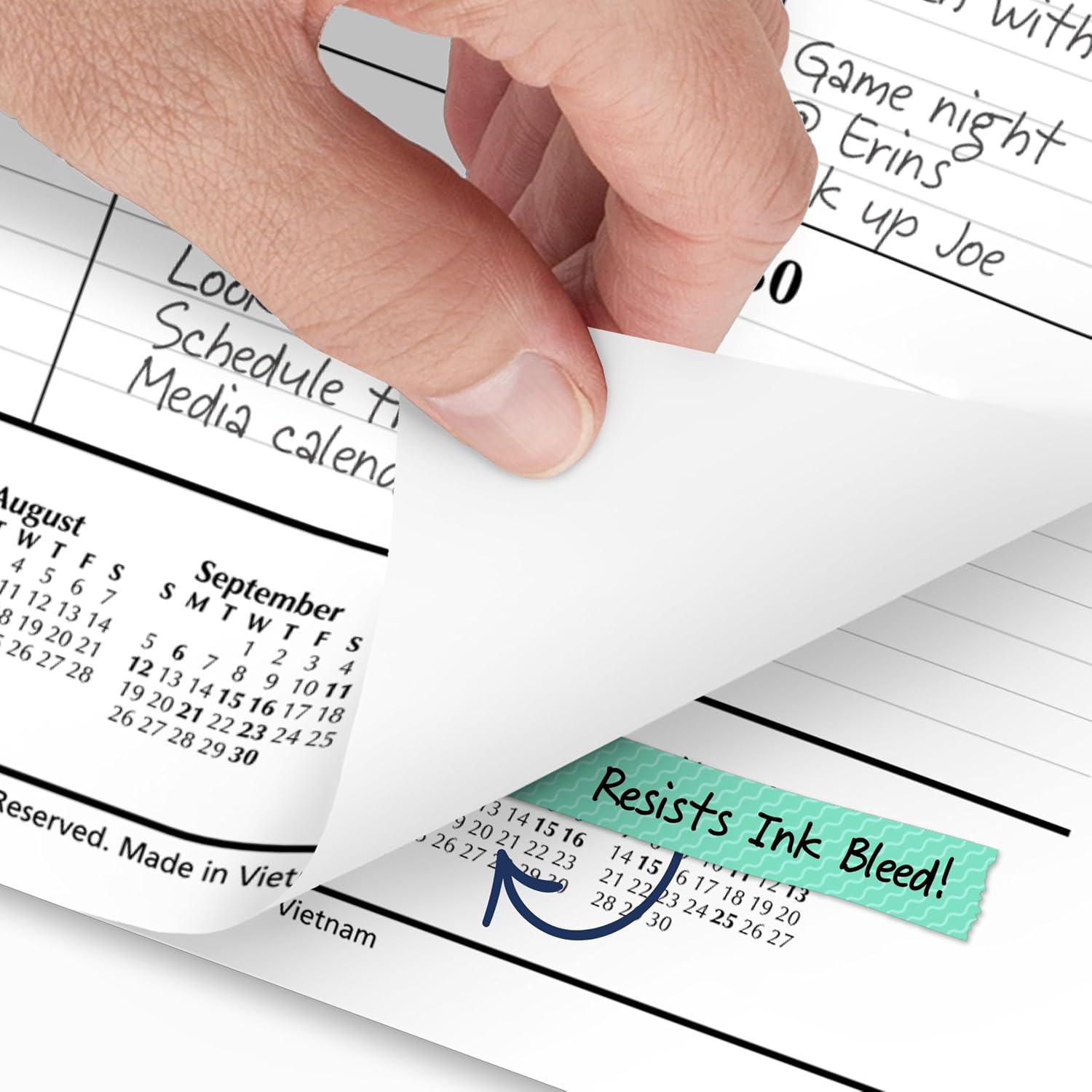 2027 Desk Pad Calendar, Monthly Desk Wall Planner, 21.75" x 17", Ruled Blocks, 3 Pack (AZSK240027)