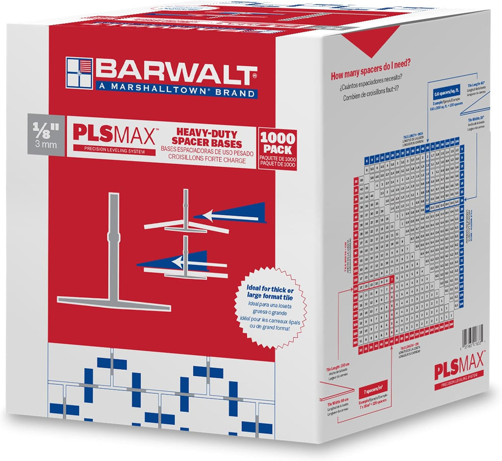 PLS Max 1/8 Inch Tile Leveling System, Tile Spacer Base