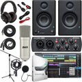 AudioBox 96 Audio Interface (Blue or Black) Complete Bundle with Studio One Artist Software Pack w/Eris 3.5 BT Pair