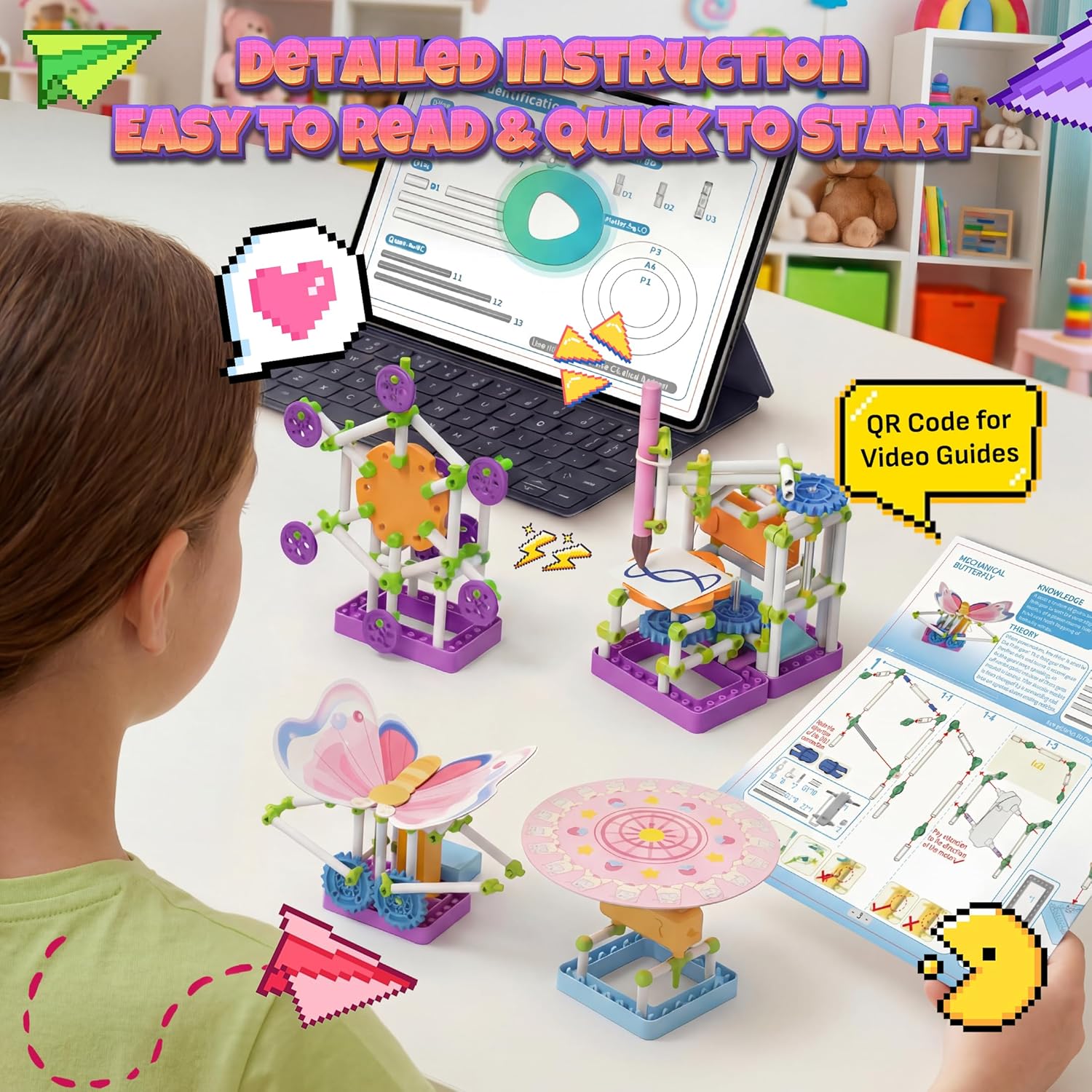 Science Kit for Girls 100+ Experiments, STEM Toys | Educational Projects, Fun Experiments, Step-by-Step Instructions