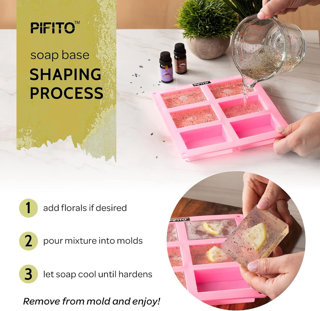 Melt and Pour Soap Base Sampler (7 lbs) │ Assortment of 7 Bases (1lb ea) │ Argan Oil, Avocado Oil, Castor Oil