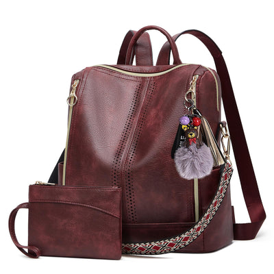 Backpack Purse for Women PU Leather Casual Backpack Daily Travel Bag