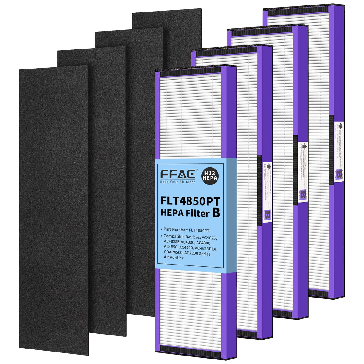 FLT4850PT HEPA Filter B Pet Replacement Compatible with GermGuardian