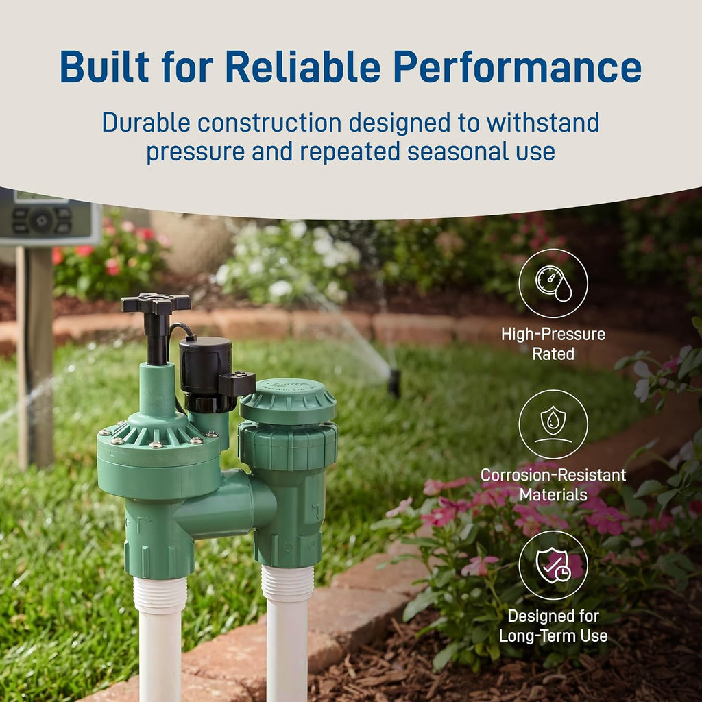 1-Pack Orbit 57623 3/4" FPT 100 Series Anti-Siphon Automatic Sprinkler Valve with Flow Control