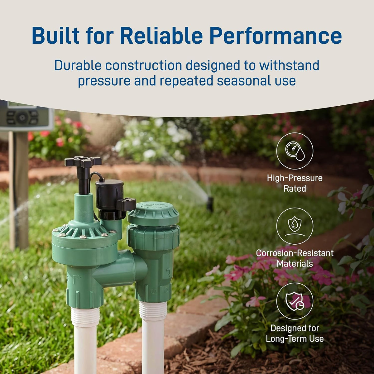 1-Pack Orbit 57623 3/4" FPT 100 Series Anti-Siphon Automatic Sprinkler Valve with Flow Control