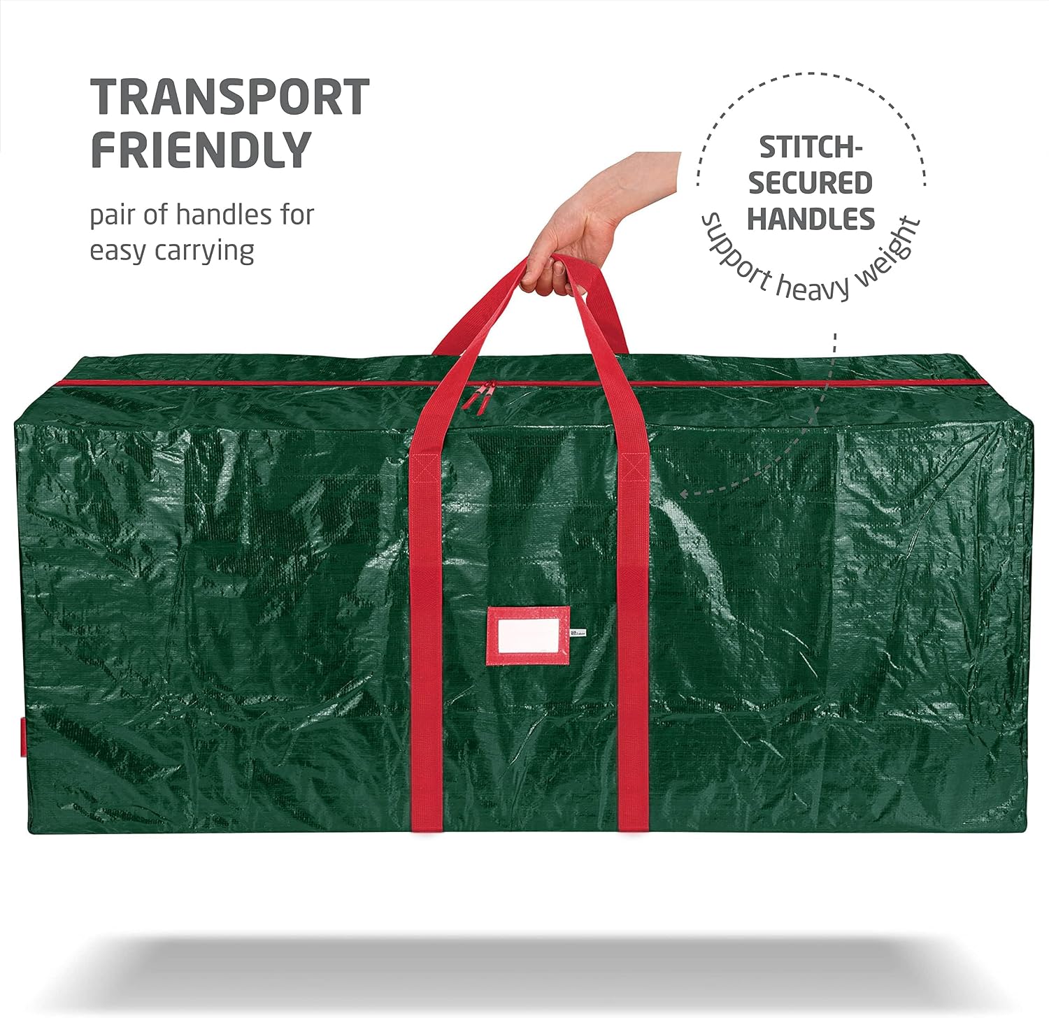 Christmas Tree Storage Bag - Fits 7.5 Ft Artificial Trees - Plastic, Waterproof Christmas Tree Bag For Storage Box