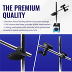 HFS Adjustable Magnetic Base Stand,132lbs/60kg Pull, Clamping Hole 8mm