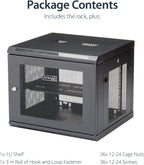 StarTech 9U Wall-Mount Cabinet, 19in, 4-Post, 18.9in Deep (RK920WALM)