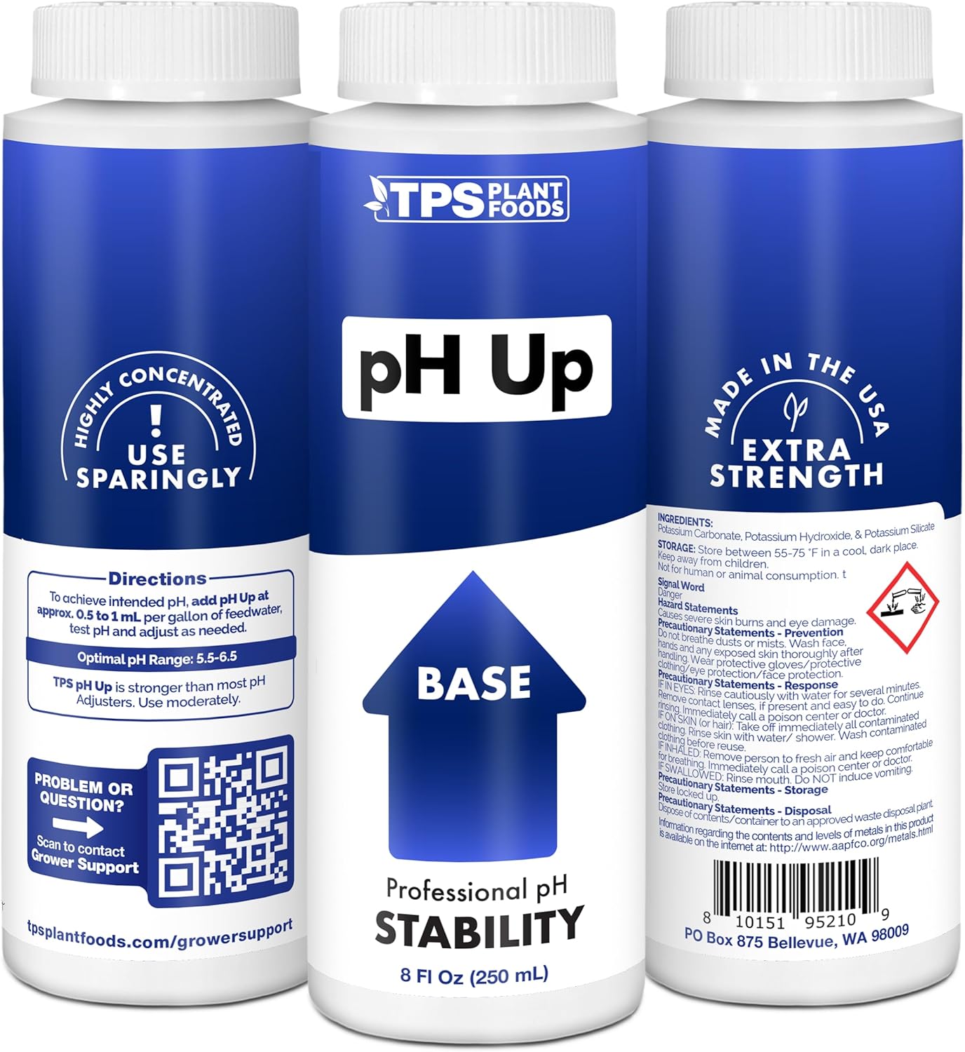 Ultra Strength pH Up, Professional Base pH Adjuster, 1 Quart | Highly Concentrated