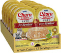 Churu Entree Pate Senior Wet Cat Food Cup, Chicken Tuna, 6ct