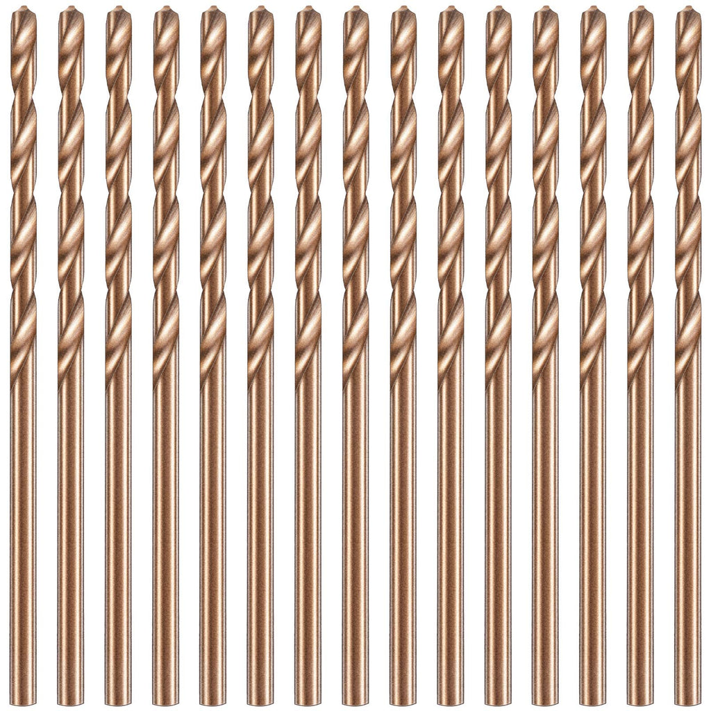 Mudder 15 Pcs 5/64" Drill Bit M35 High Speed Cobalt Drill Bit