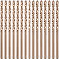 Mudder 15 Pcs 5/64" Drill Bit M35 High Speed Cobalt Drill Bit