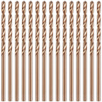 Mudder 15 Pcs 5/64" Drill Bit M35 High Speed Cobalt Drill Bit