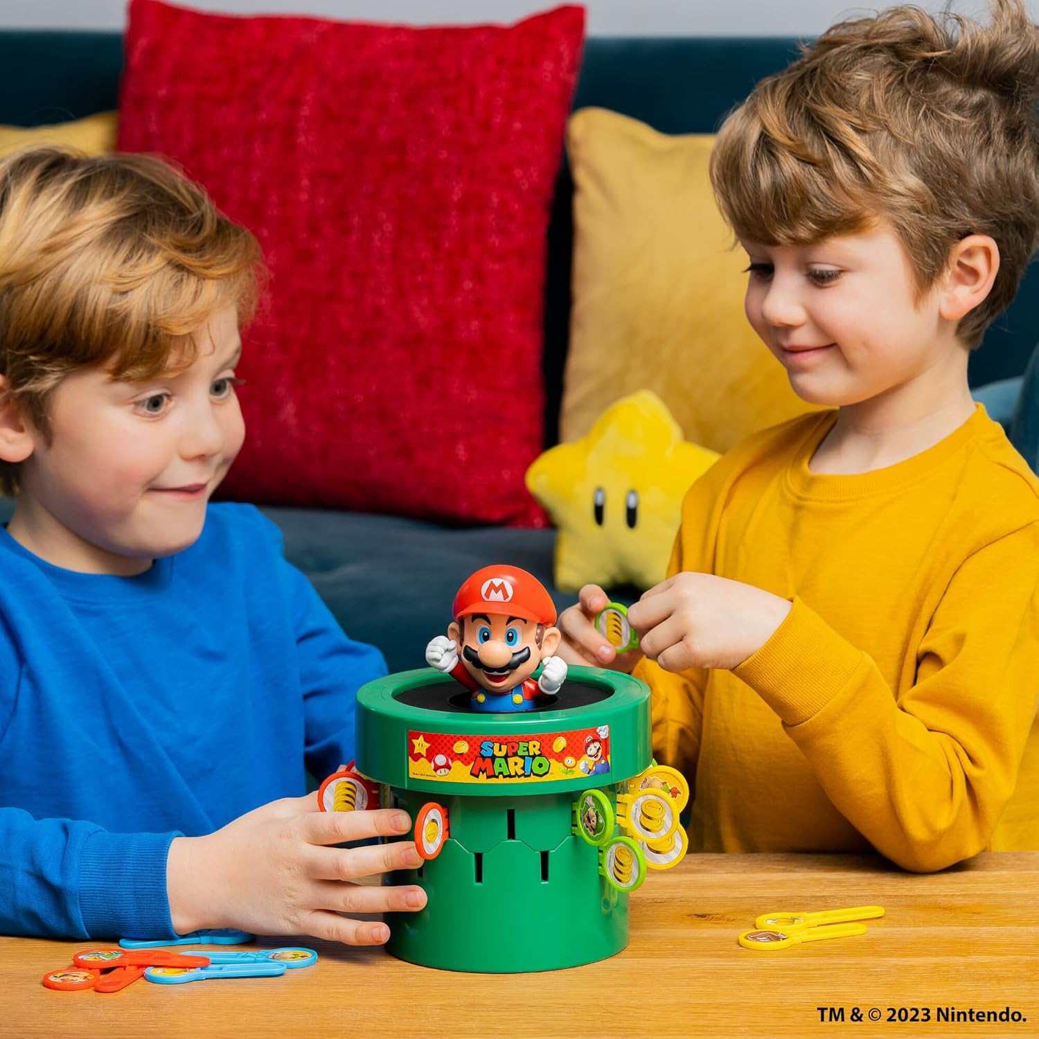 Pop Up Super Mario Game - Activities for Indoor Recess or Family Game Night - Officially Licensed Super Mario Toys