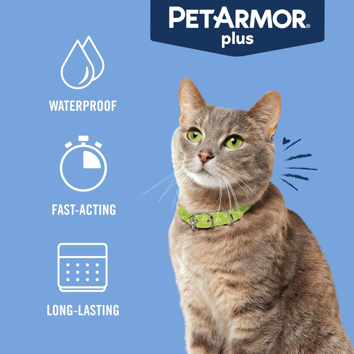 Plus Flea & Tick Topical Cats 1.5 lbs+, 6-Month