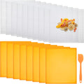 8 Silicone Dehydrator Mats & 10 Mesh Dryer Mats and 1 Baking Scraper, Reusable Non Stick Silicone Dehydrator Tray