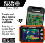 Klein Tools TI290 Rechargeable PRO Thermal Imaging Camera, Over 76,800 Pixels, Wi-Fi Data Transfer, 3 Palettes, High/Low Temperature Points