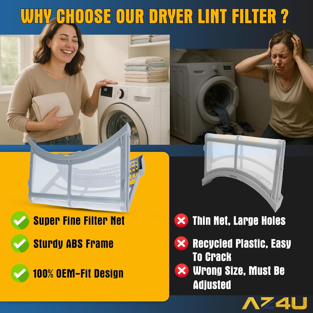 Dryer Lint Filter Screen Replaces For Samsung DV42H5000EW/A3 DV42H5000GW/A3