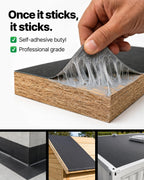 EPDM Waterproofing Membrane Self-Adhesive Black 52 Mil