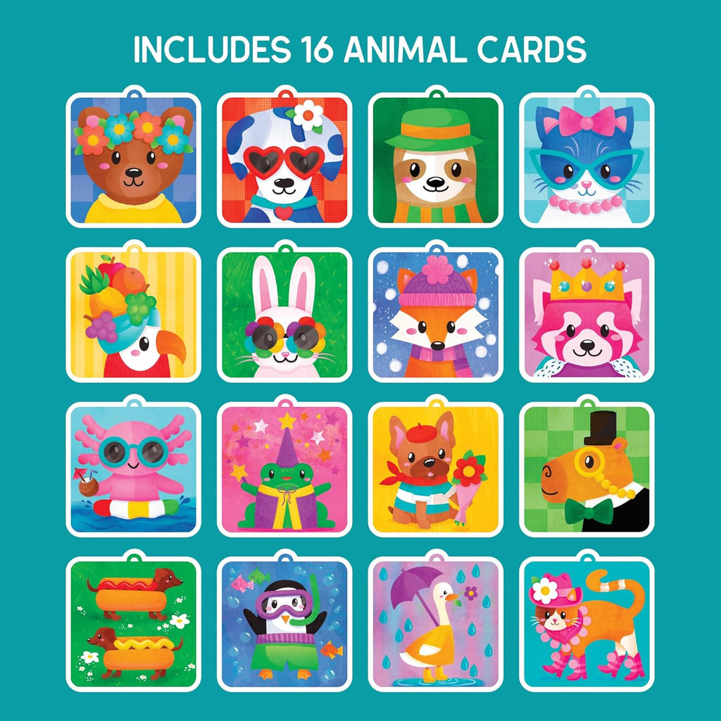 Pom Pom Kit: Animal Dress Up - Arts and Crafts for Kids 4-6, DIY Arts & Crafts Kits, Kids No Mess Activities