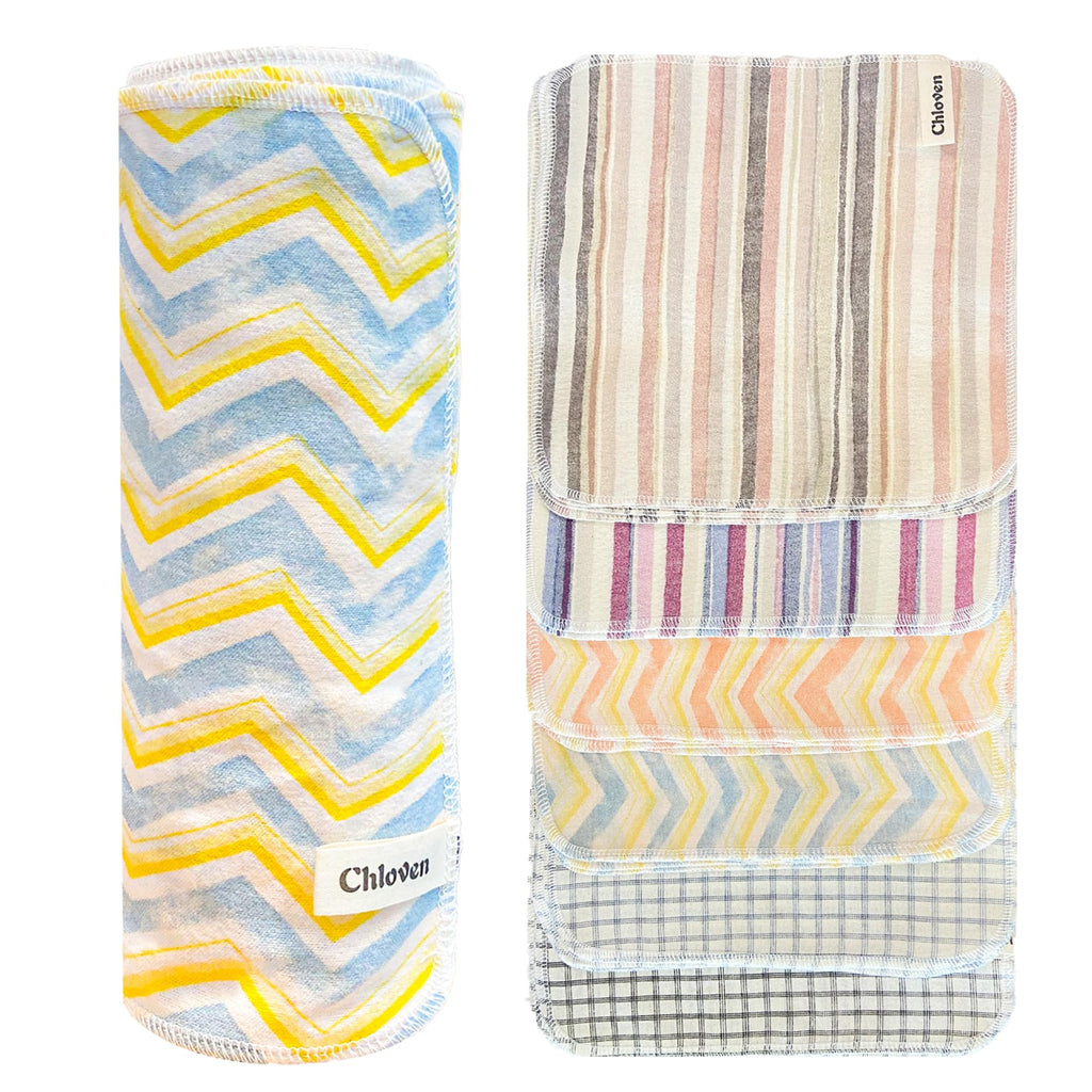 Reusable Paper Towels 30 Pack Cotton Flannel Washable Cloth Roll