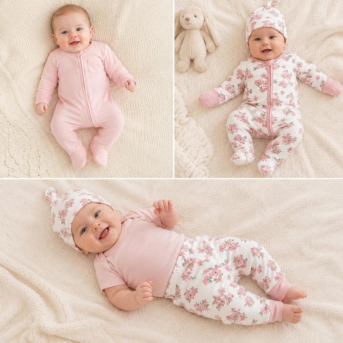 Organic Cotton Unisex Baby Layette Registry Clothes Set