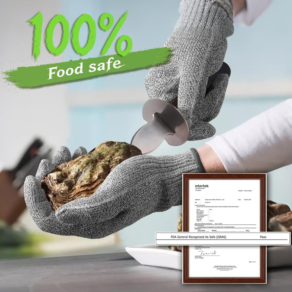 SlicePro ANSI A9 Cut Resistant Gloves, Food Grade, PR1501-G, M
