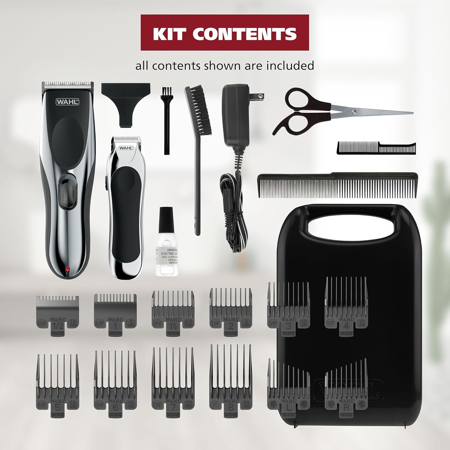 Clipper Cordless Chrome Pro Hair Clippers for Men & Battery Trimmer | Achieve Full Haircuts & Touch-Up Trims At Home