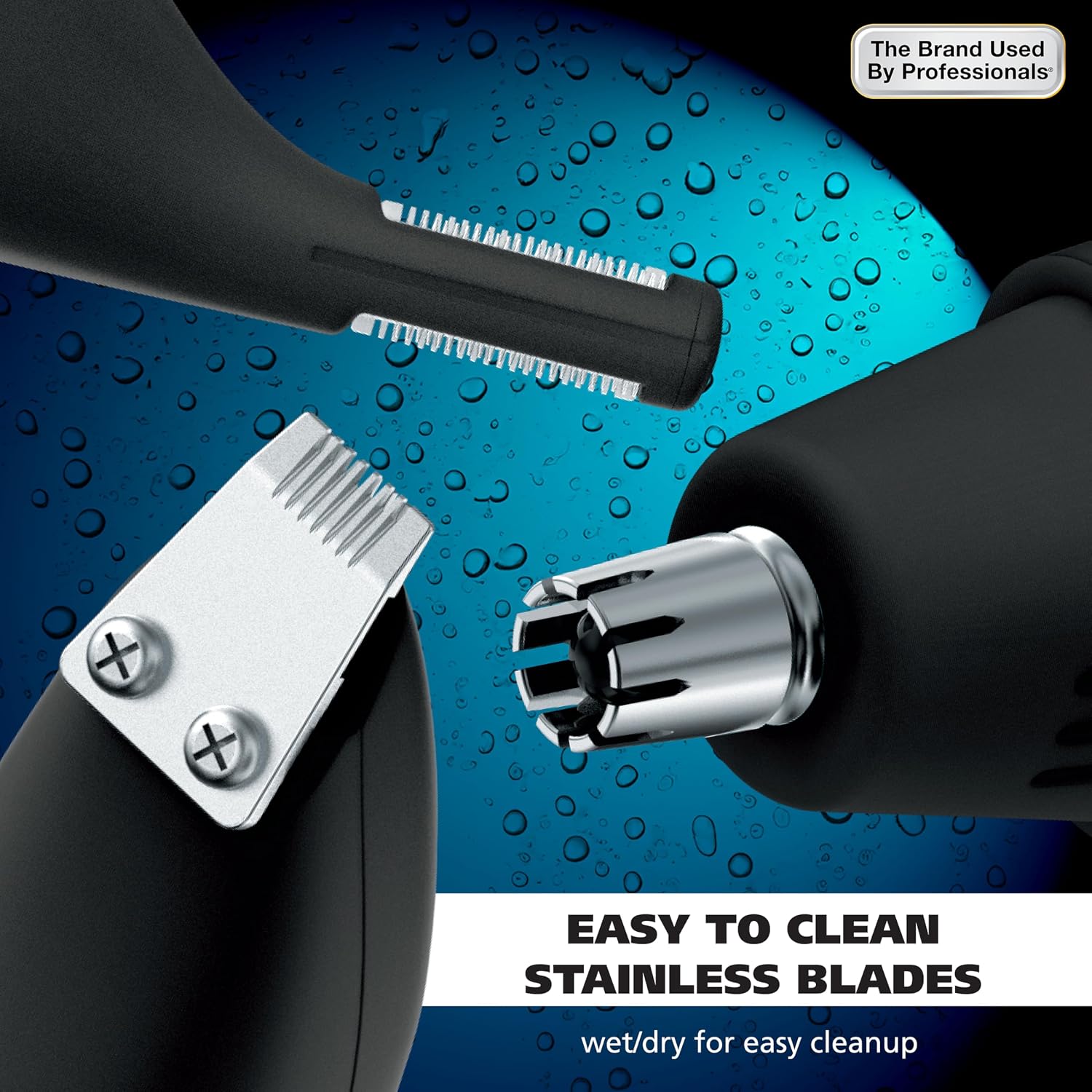Pro Series Rechargeable Dual Sided Eyebrow, Ear & Nose Hair Trimmer | Painless Dualtech Eyebrow, Ear & Nose Hair