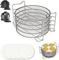 Foodi Dehydrator Rack & Dehydrator Sheets for Ninja Foodi Air Fryer 8 Quart