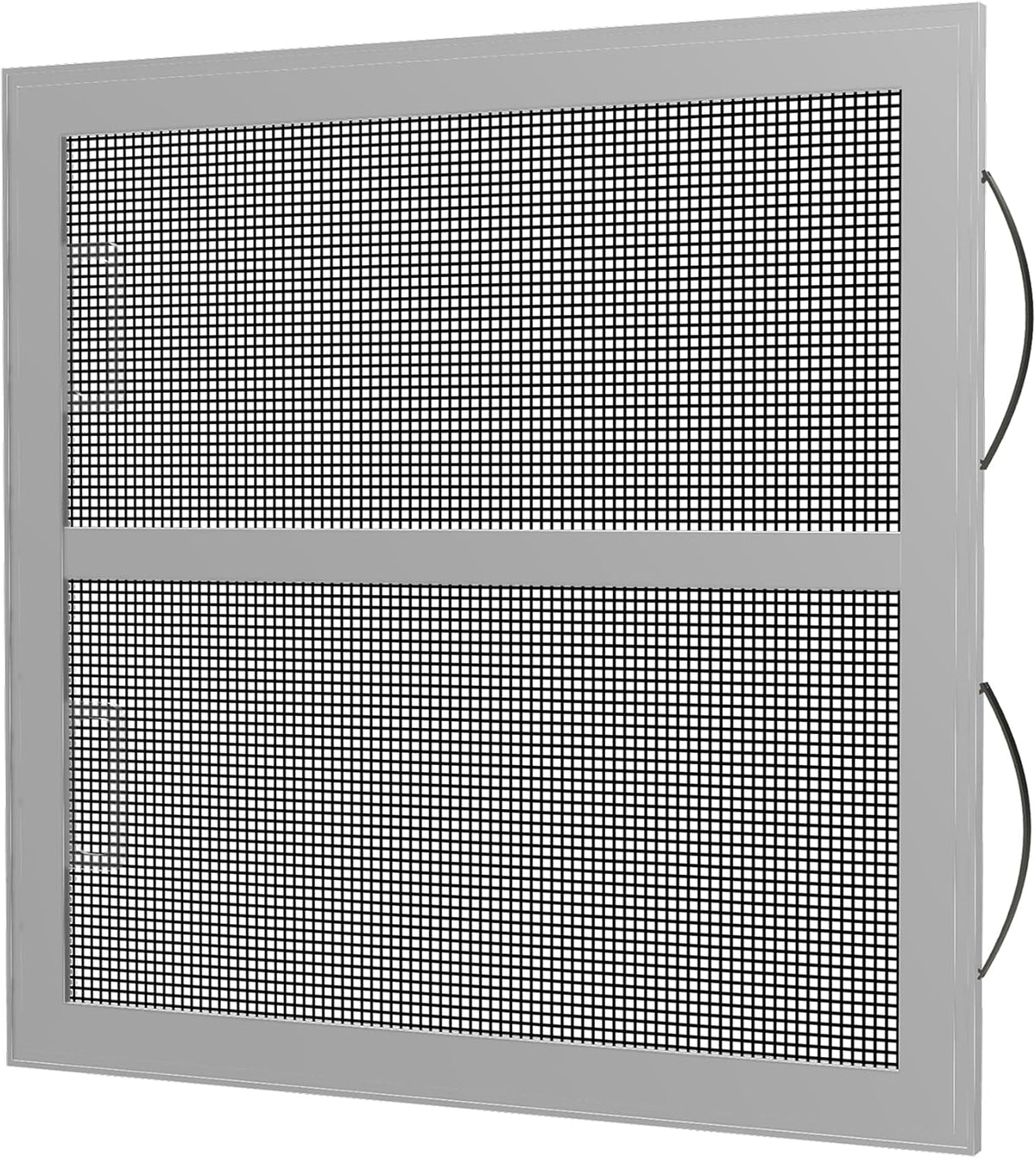 Custom Double Hung Window Screen (DH2) for Window Screen Replacement (Top Sash Moving). Equipped with Leaf Springs to