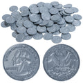 Play Quarters, Set of 100 Plastic Coins