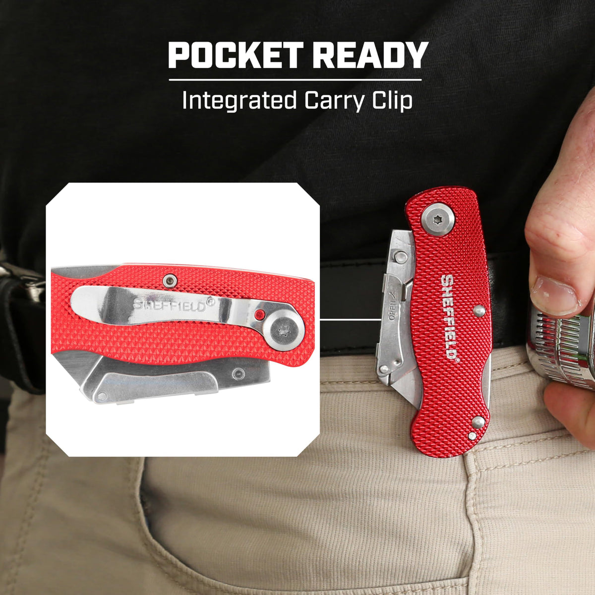 Folding Utility Knife, Accepts Standard Utility Knife Blades
