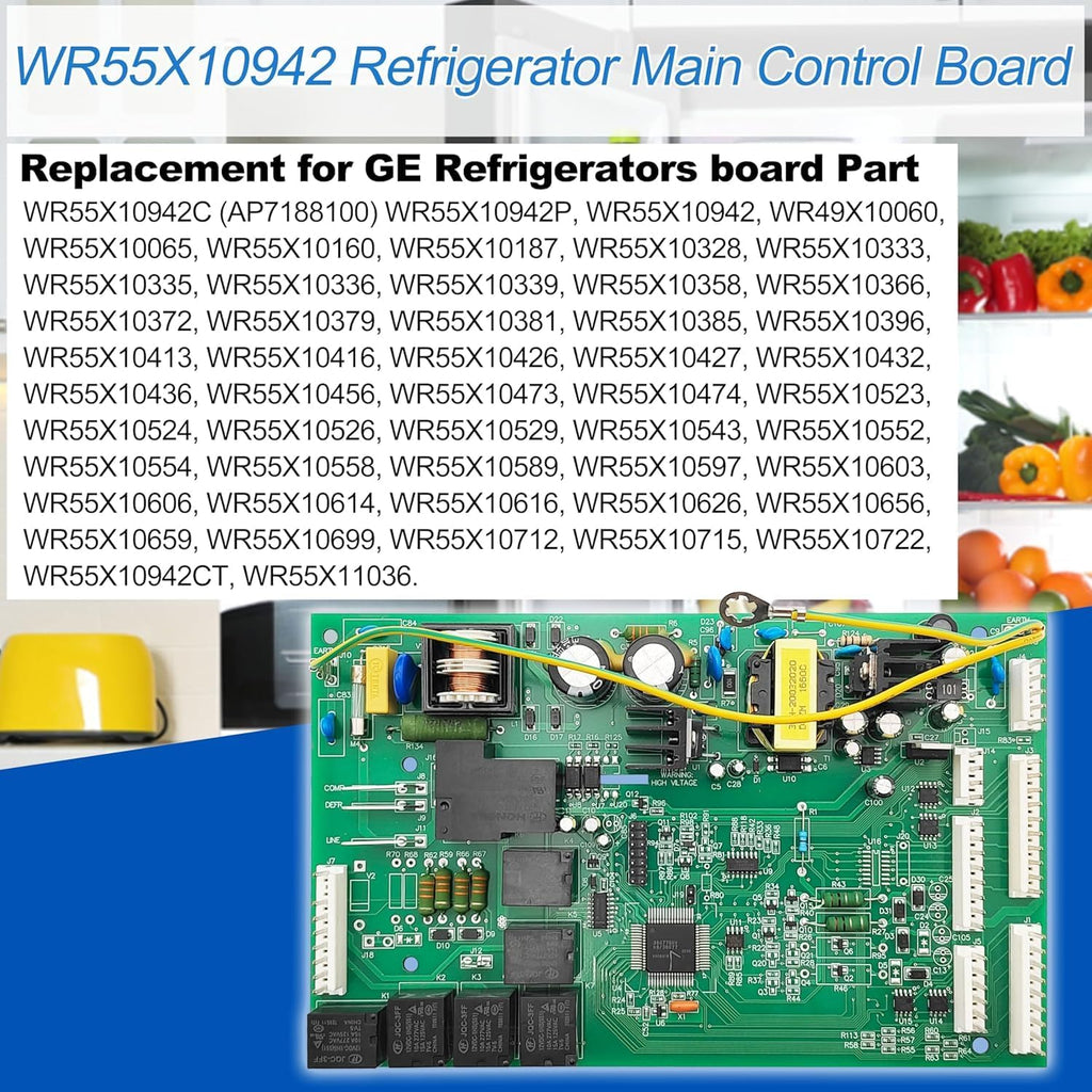 WR55X10942C WR55X10942 Control Board Compatible with GE Refrigerator