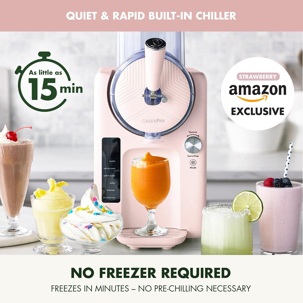 Frost Ice Cream Maker & Slushie Machine, Soft Serve, Sorbet, Margaritas, Milkshakes, Frozen Yogurt, No Pre-Freezing