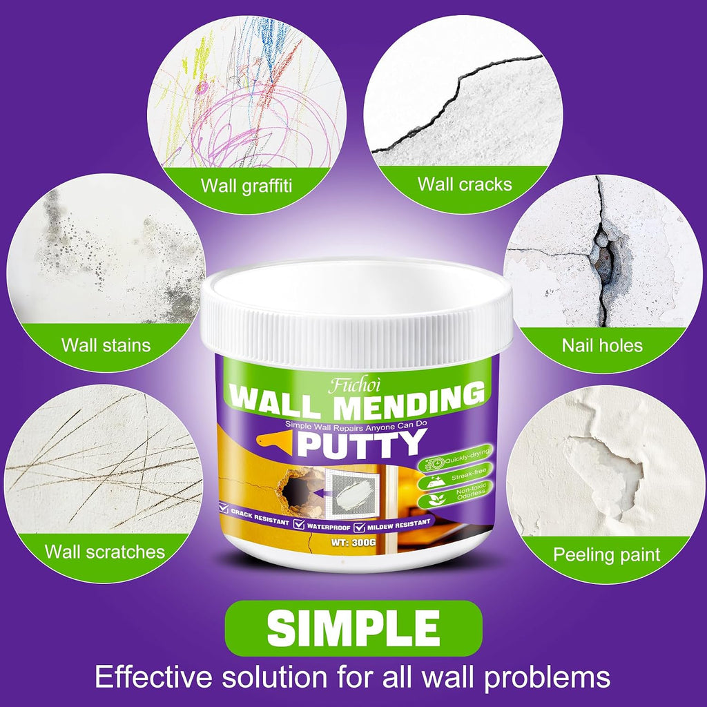 Drywall Repair Kit, 10.5oz Wall Spackle Paste,Drywall Hole Patch Repair Kit | For filling nail holes and crack on