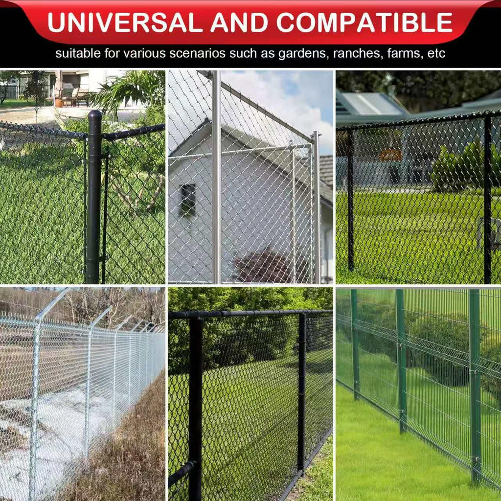 Chain Link Fence Stretcher Tool,15.8'' Metal Ratchet Wire Mesh Fence Tightener and Puller with Grooves,9'' Tension