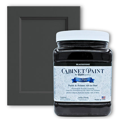 Kitchen Cabinet Paint - Satin, Pro-Grade Formula by Refinishing Pros Since 1972, Low-VOC, Scrub Resistant, for Wood