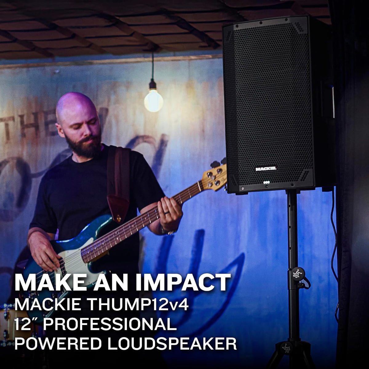 Thump12v4 12" Professional Powered Loudspeaker feat. SoundCheck DSPTM and Bluetooth - High SPL Portable PA Speaker