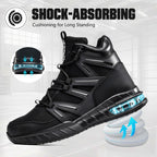 Steel Toe Boots for Men, Cushioned Safety Work Shoes