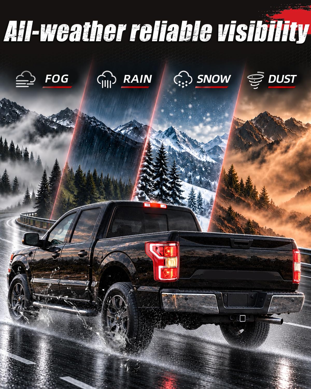 Right Tail Lights Assembly Compatible With 2018-2020 Ford F150