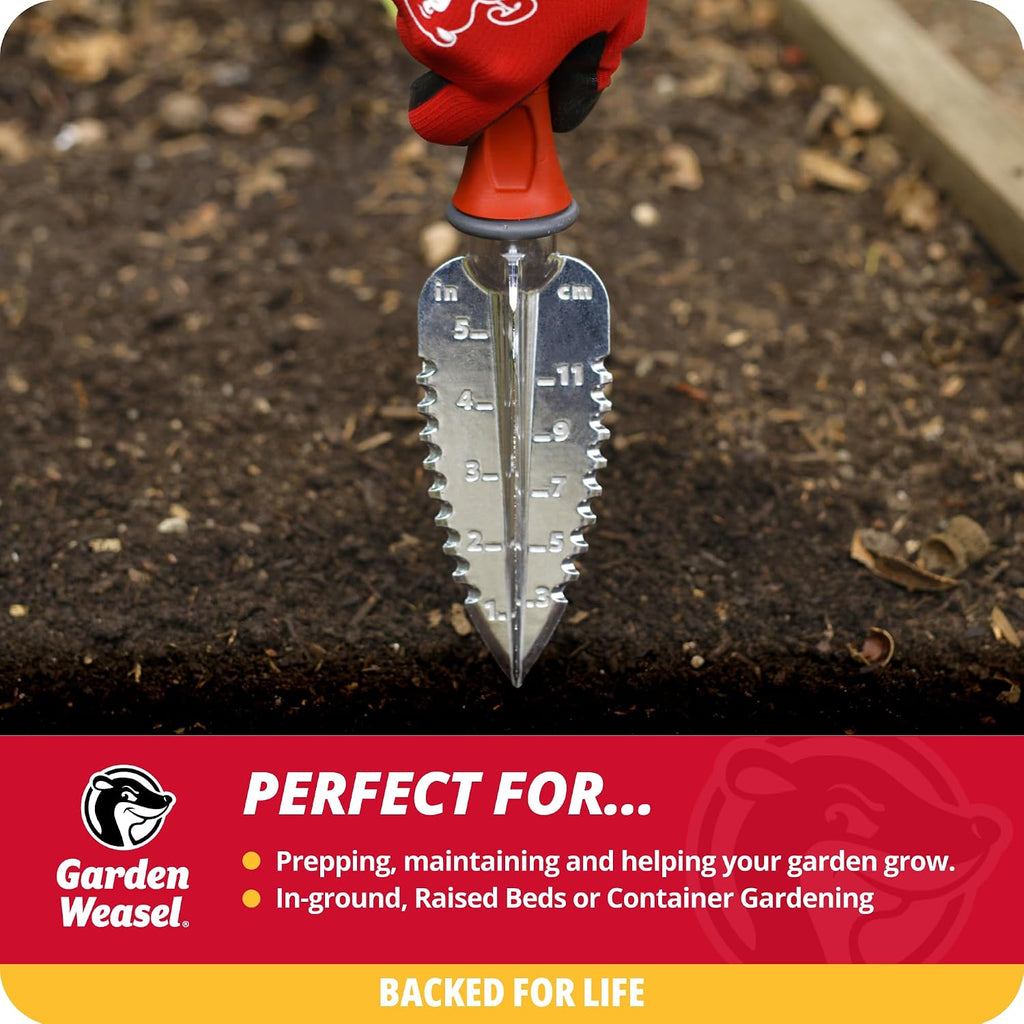 3-Piece Hand Tool Combo Set | Trowel, Transplanter and Cultivator | Heavy Duty Lawn and Garden Set, Digging